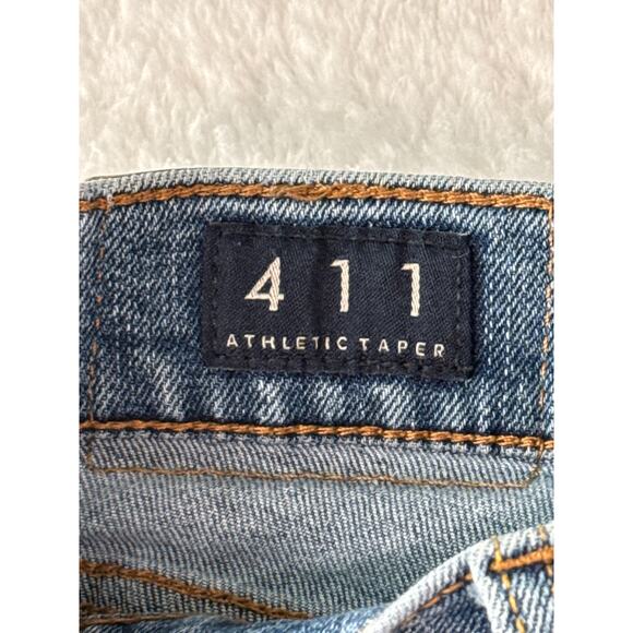 Lucky Brand Jeans 411 Athletic Taper Men 36x32 Medium Wash Blue Denim - Picture 3 of 10